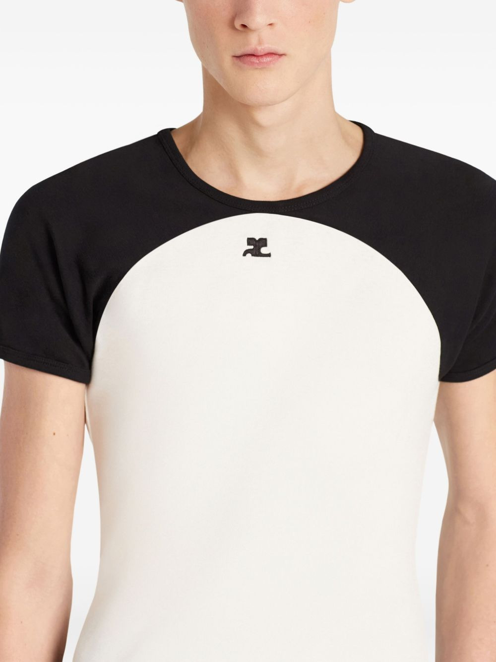 Circle Contrast raglan-sleeve T-shirt - 5