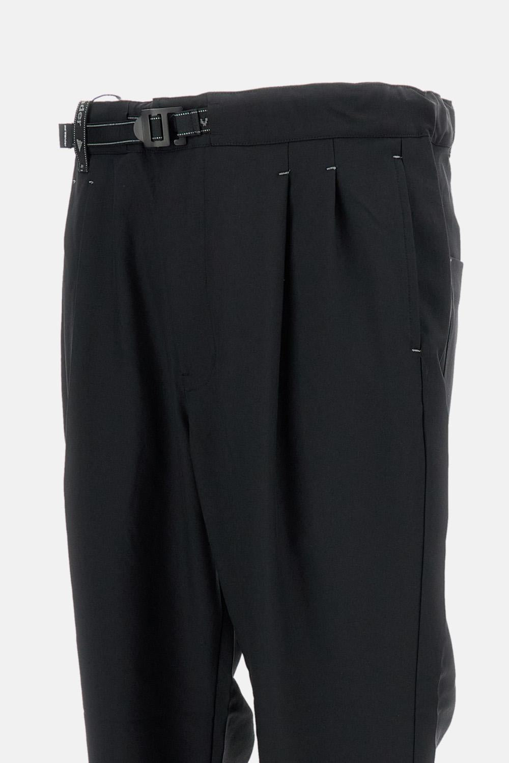 PANTALONI AMPI IN TWILL MELANGE PE - 3