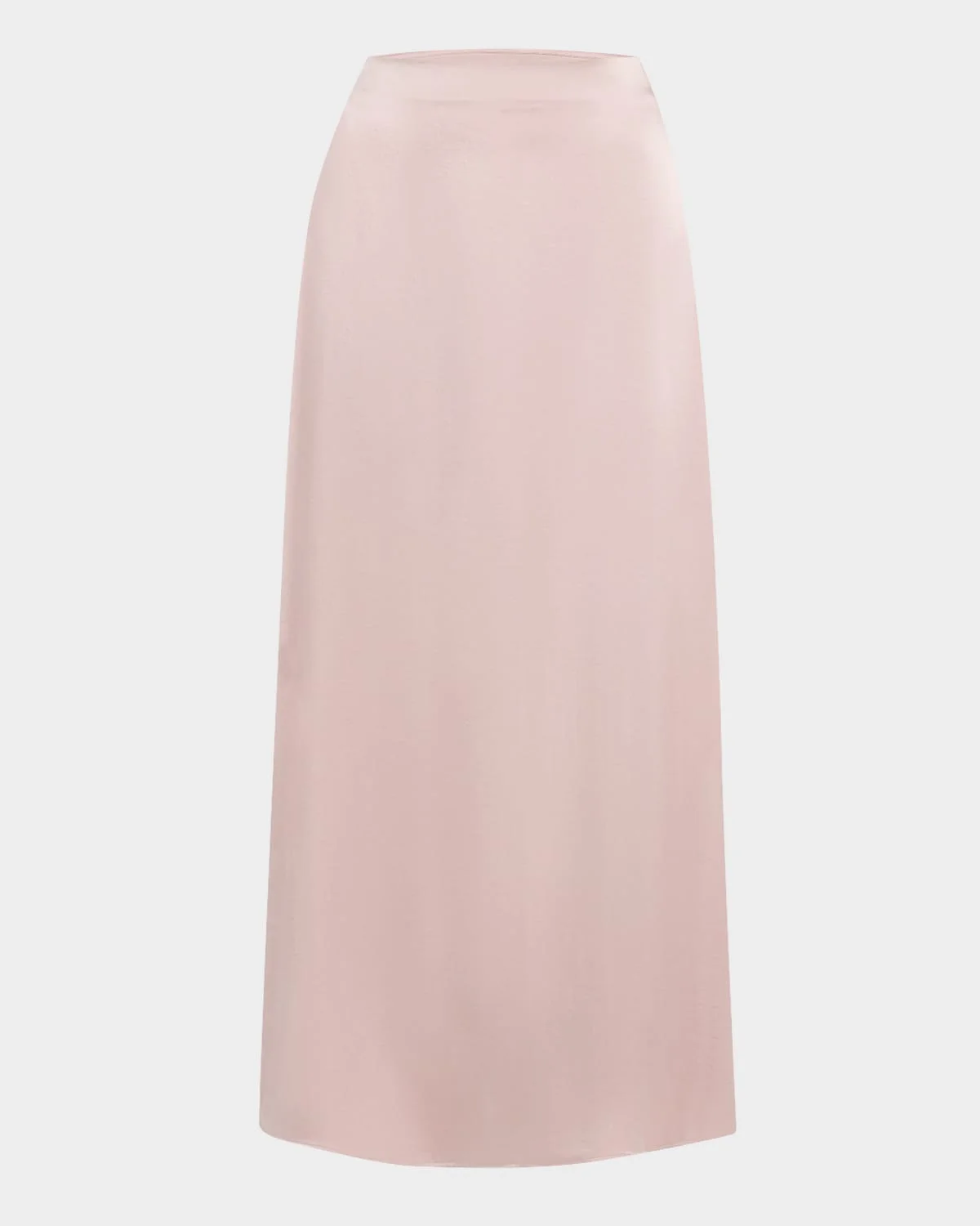 Angelo Straight Satin Midi Skirt - 1