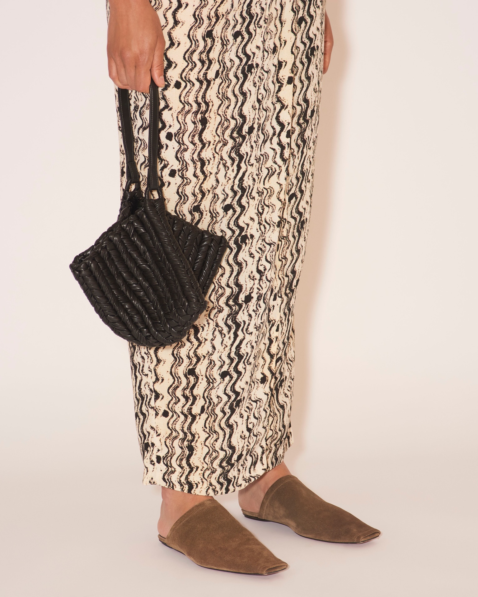 SOLICE - Gathered wrap skirt - Optic wave - 2