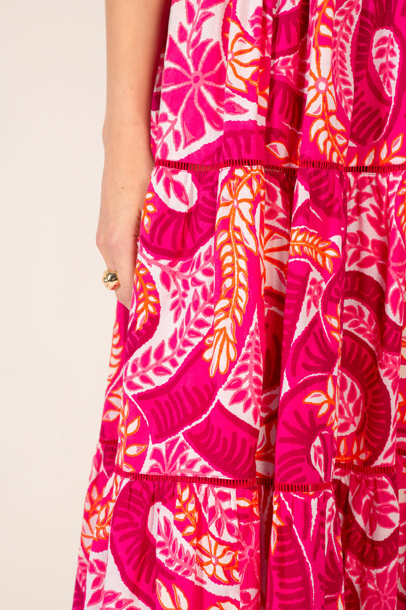 Long Dress Milena - Pink Holy Snake 8