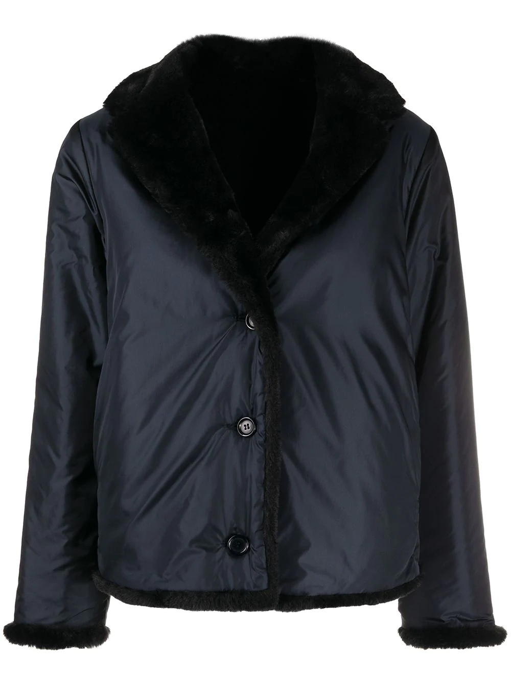 reversible faux fur jacket - 1