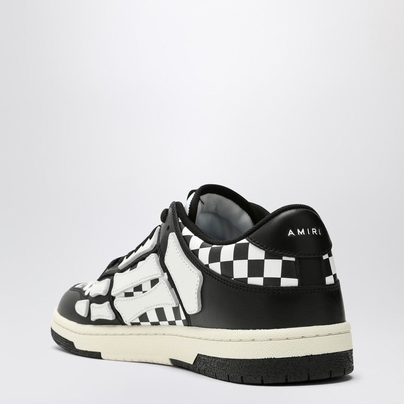 SKEL TOP LOW BLACK/WHITE PLAID SNEAKER - 2
