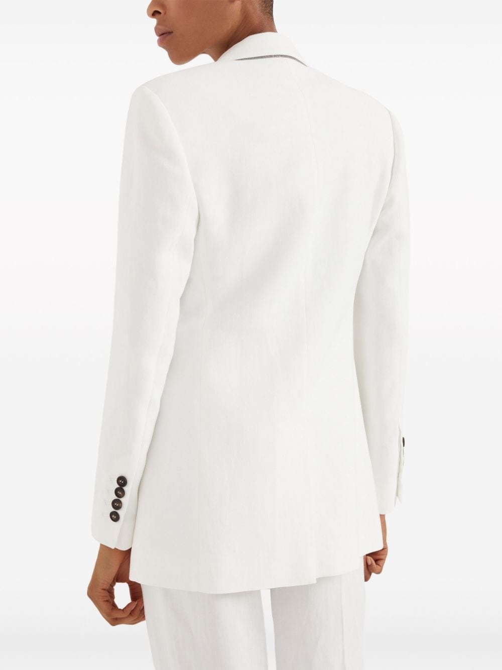 peak-lapels single-breasted blazer - 4