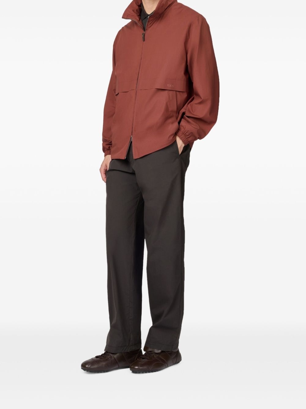 zip-front cotton jacket - 2