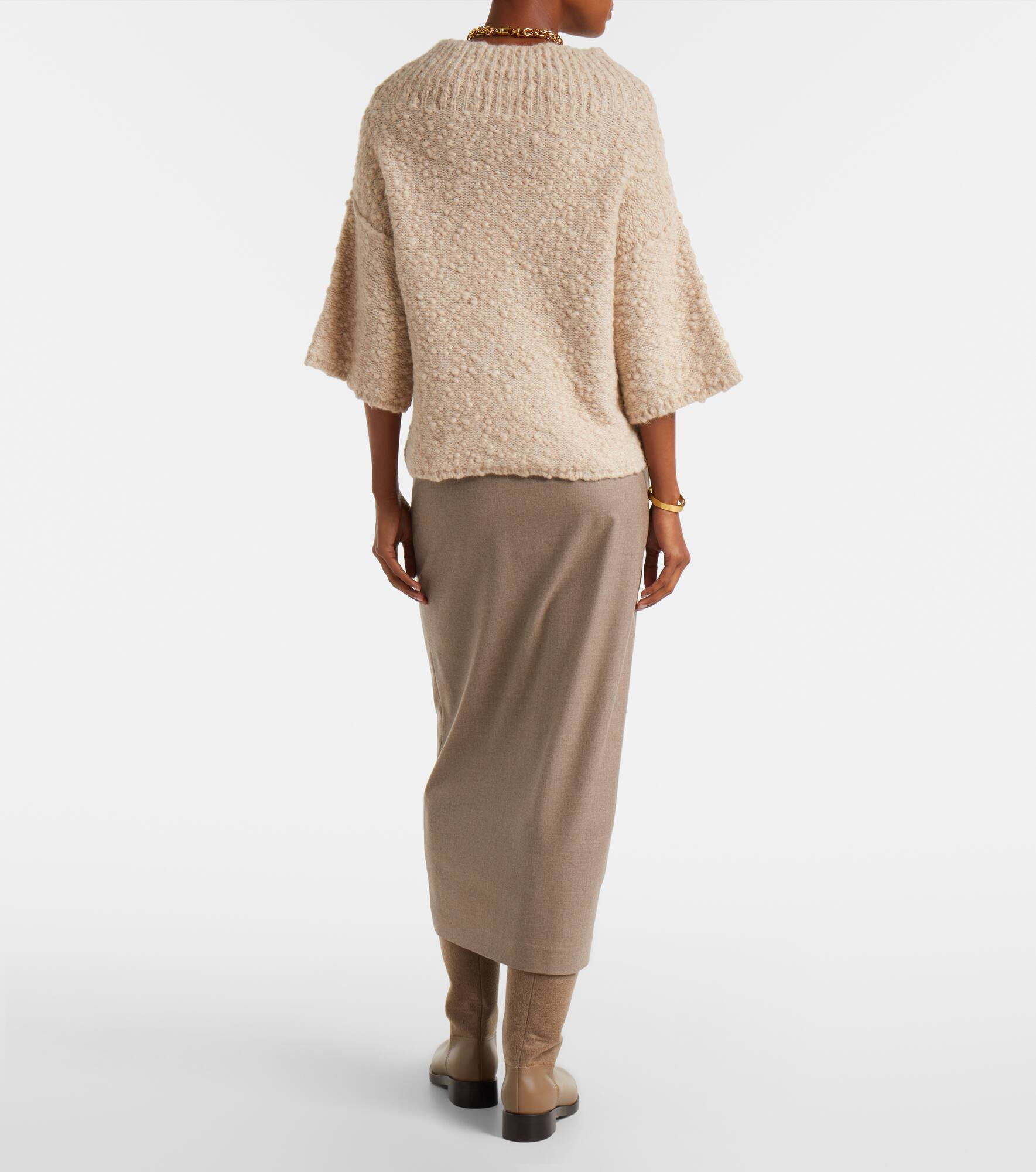 Eccelso alpaca and wool-blend sweater - 3
