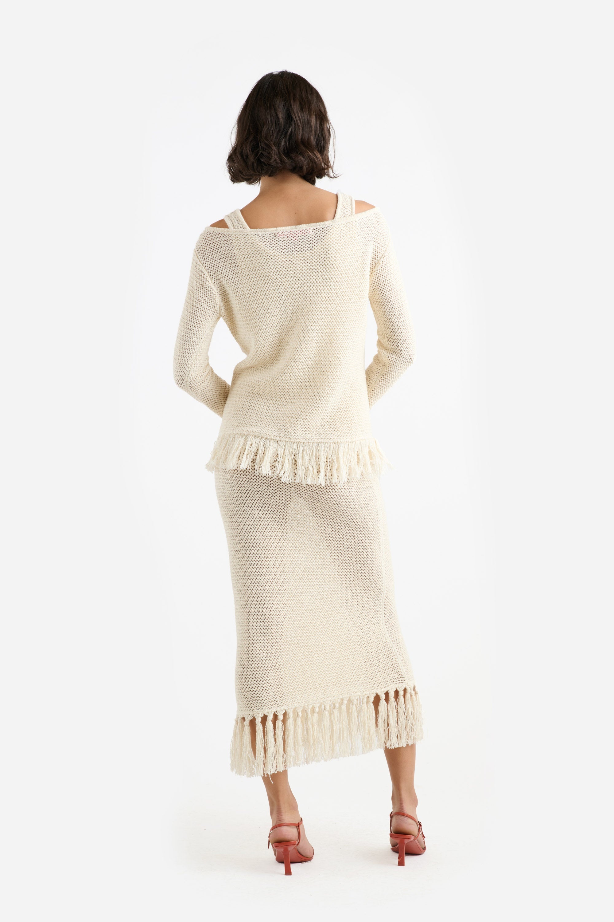 NORA LITE WOMEN'S FRINGE TOP L/S - 4