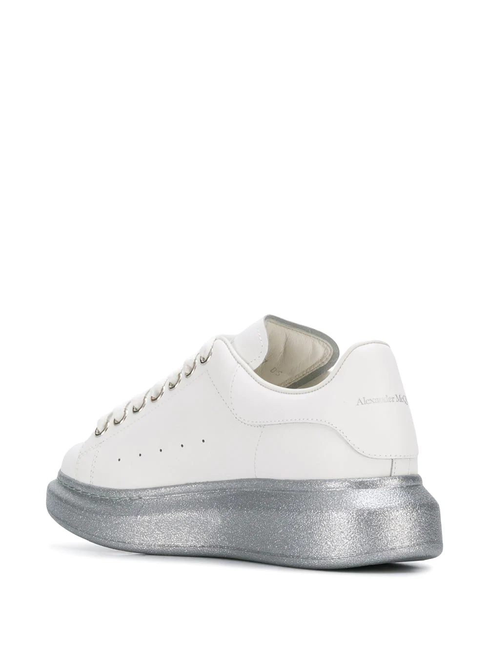 Oversized glitter low-top sneakers - 3