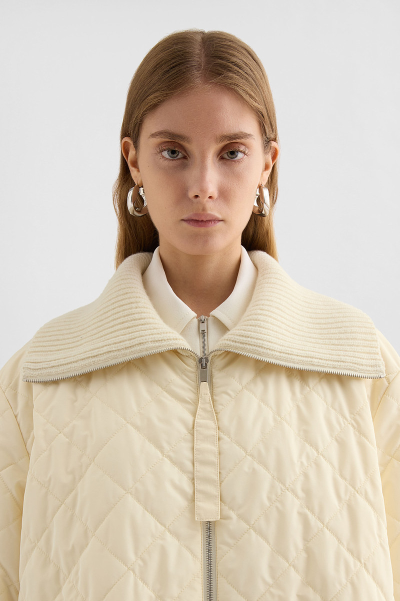 Taffeta Quilted Down Coat 4