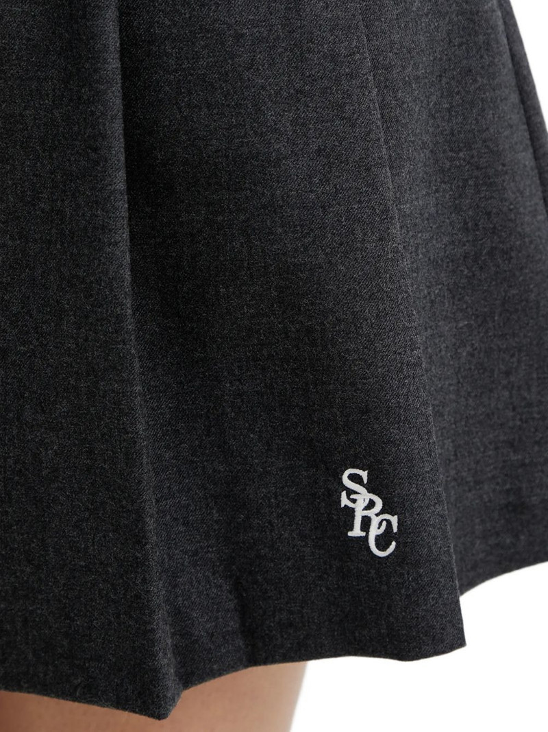 pleated embroidery mini skirt 5