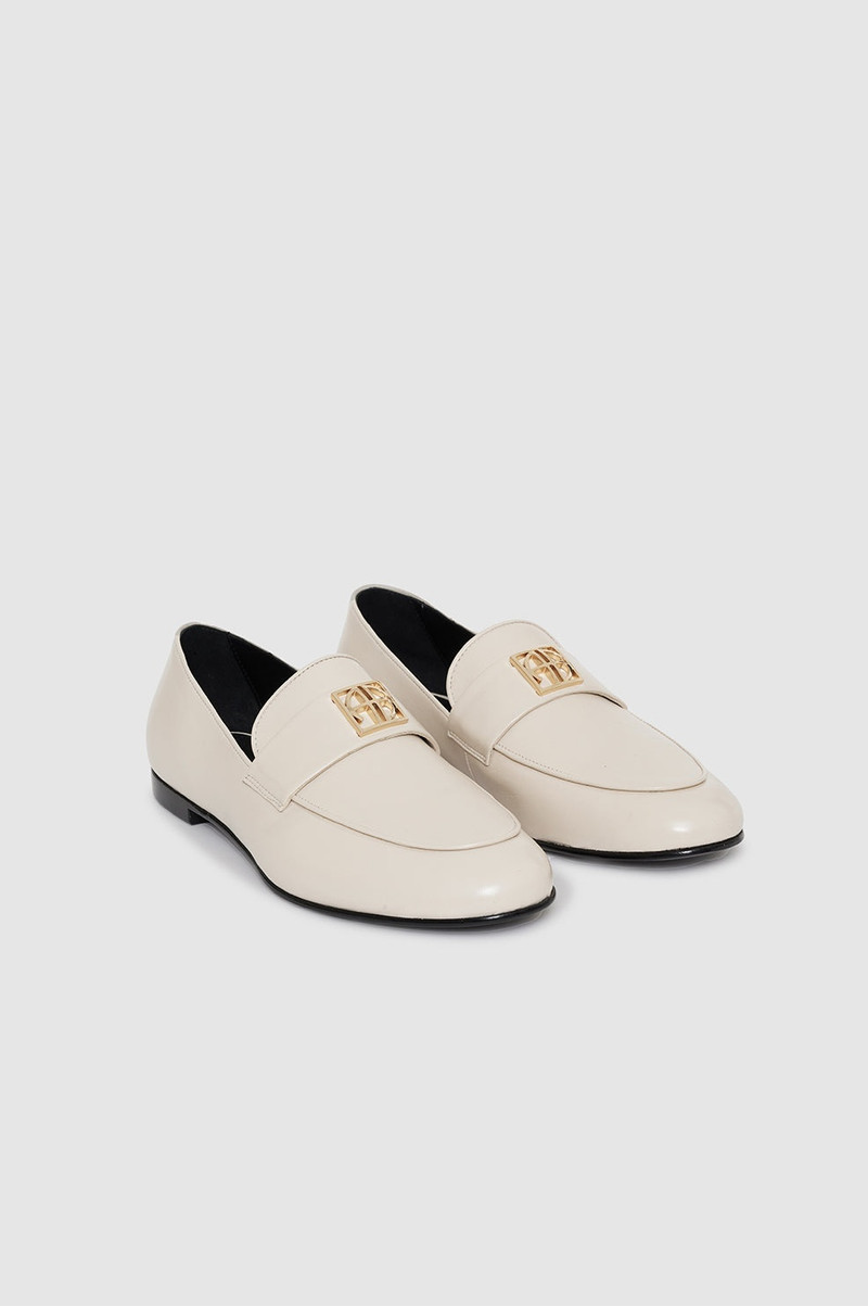 Corrine Loafers - Bone Monogram 4