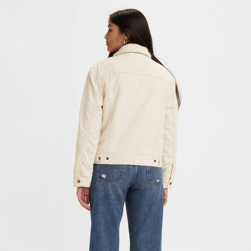 Levi's EX-BOYFRIEND CORDUROY SHERPA TRUCKER JACKET outlook