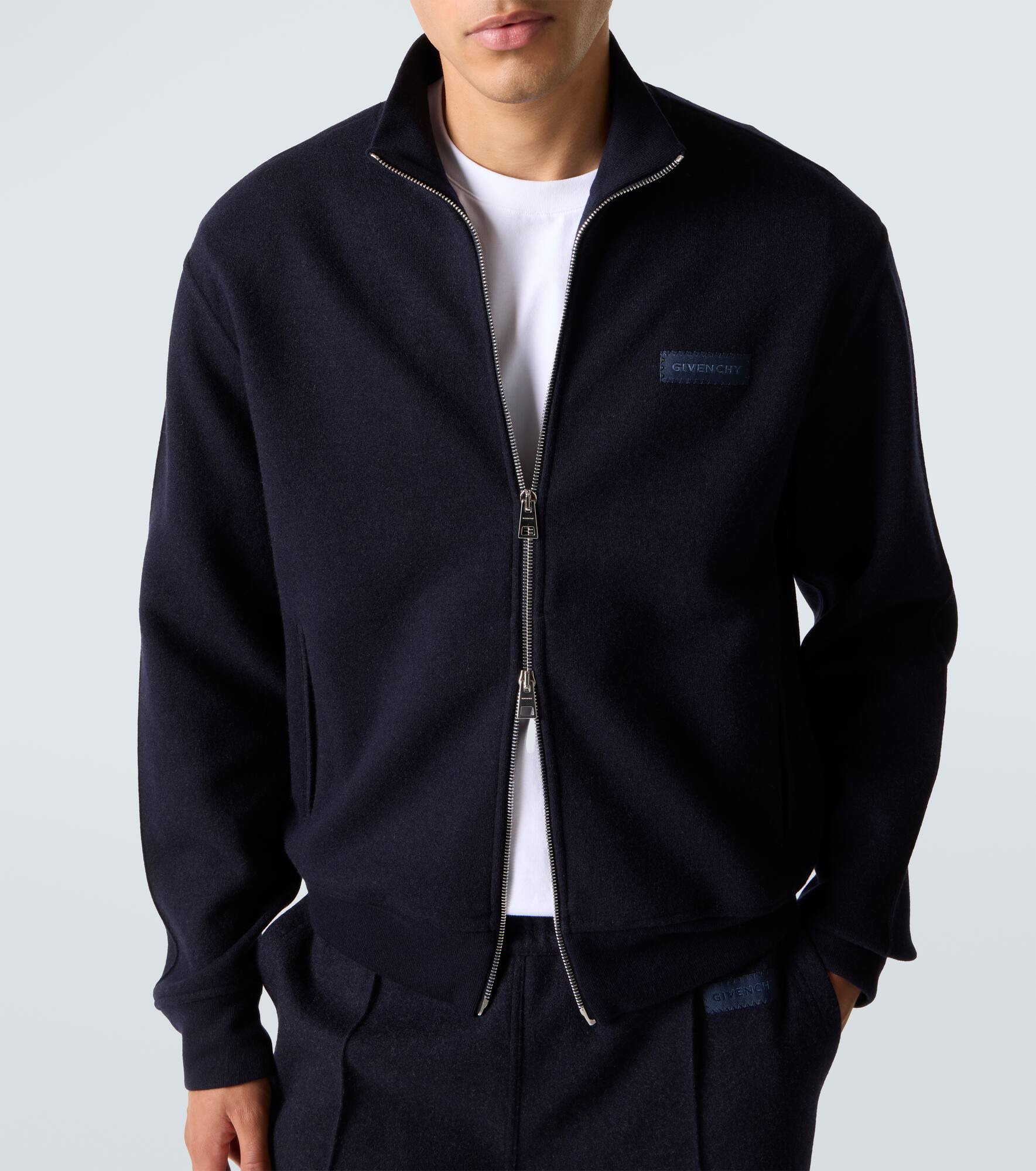 Wool and cashmere-blend jacket - 5