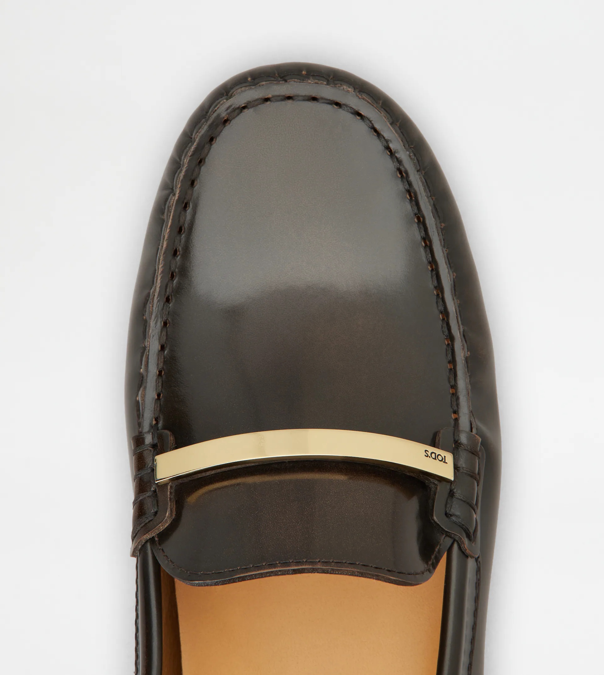 GOMMINO DRIVING SHOES IN LEATHER - BROWN - 5