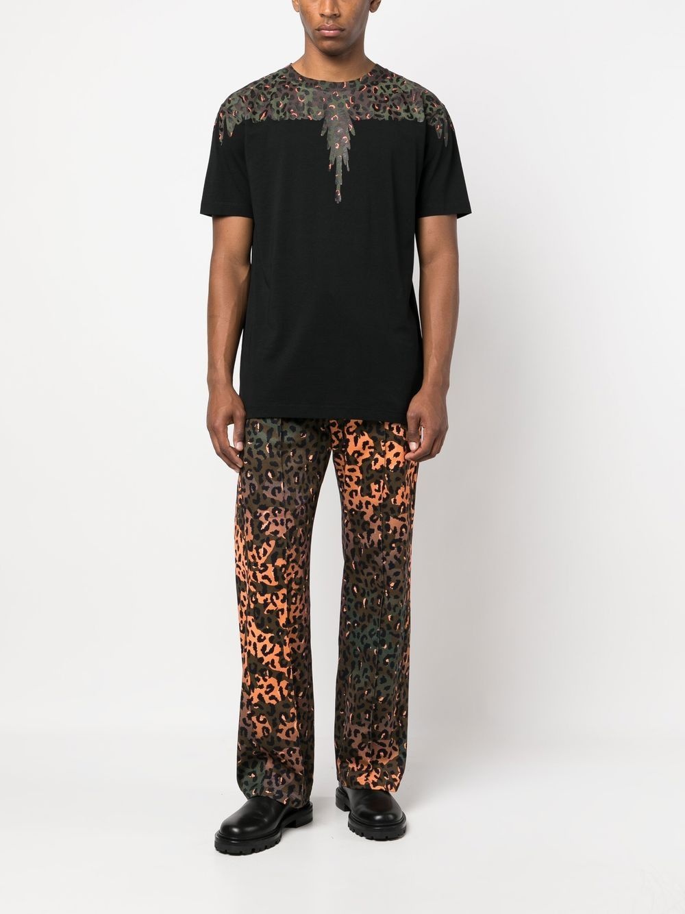 Animalier leopard-print trousers - 2