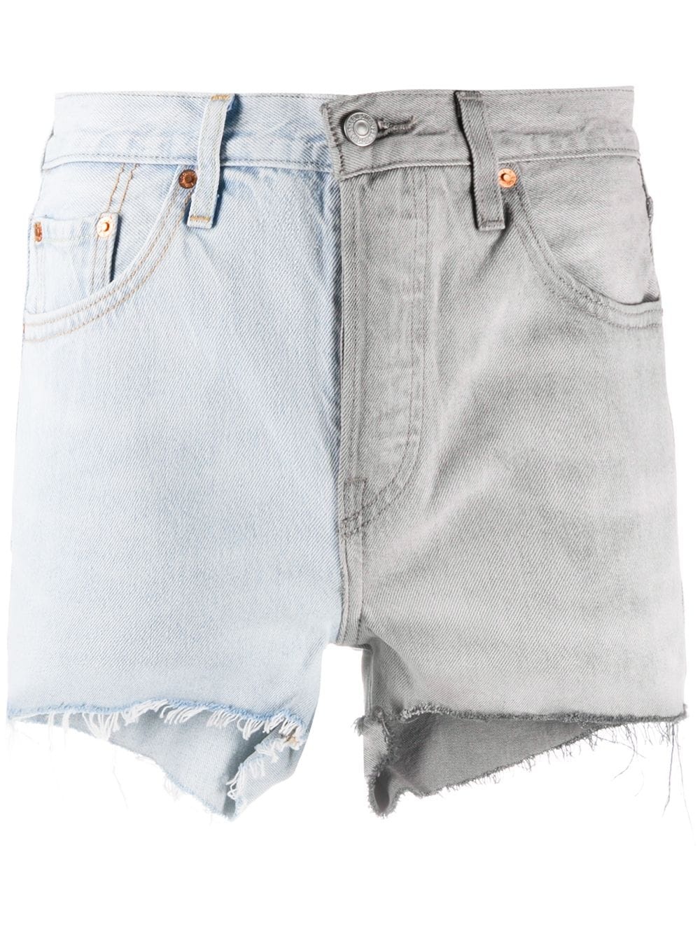 501 two-tone denim shorts - 1