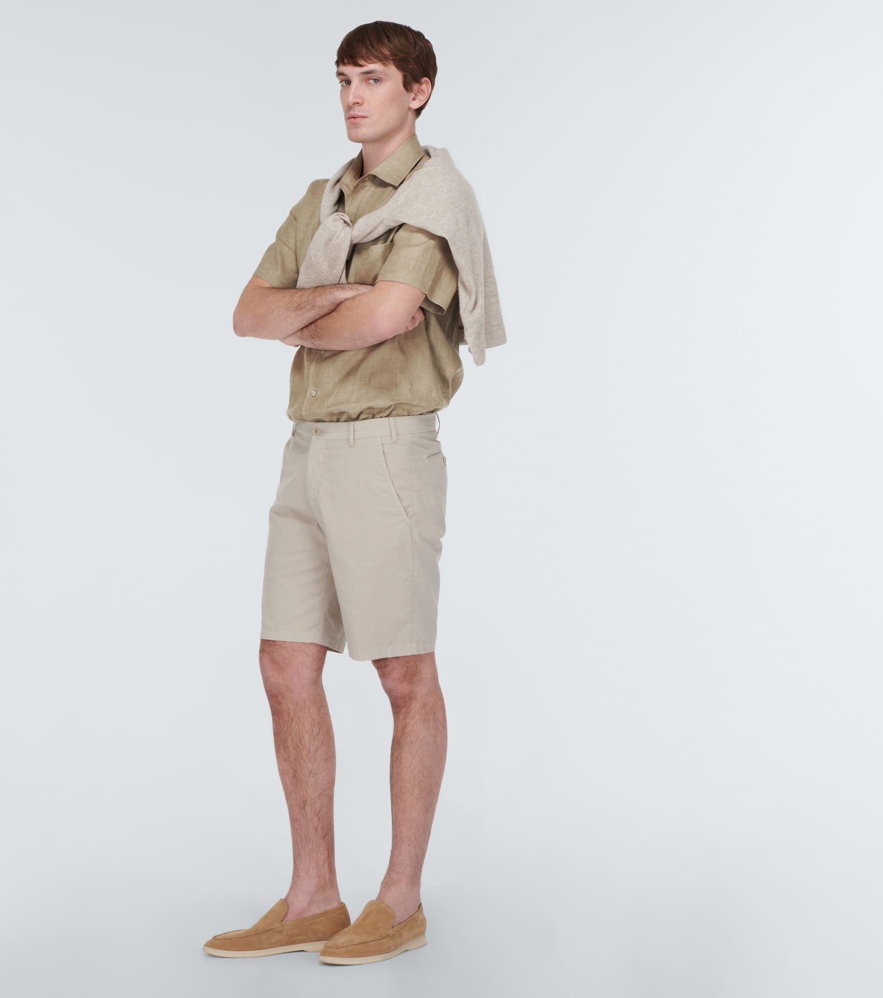 André linen bowling shirt - 2
