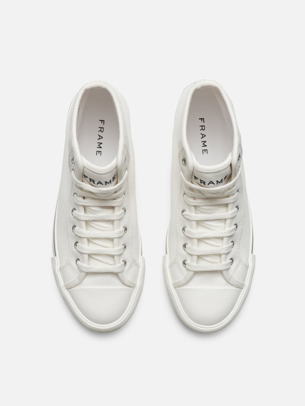 Ritz Unisex High Top Sneaker in Blanc - 2