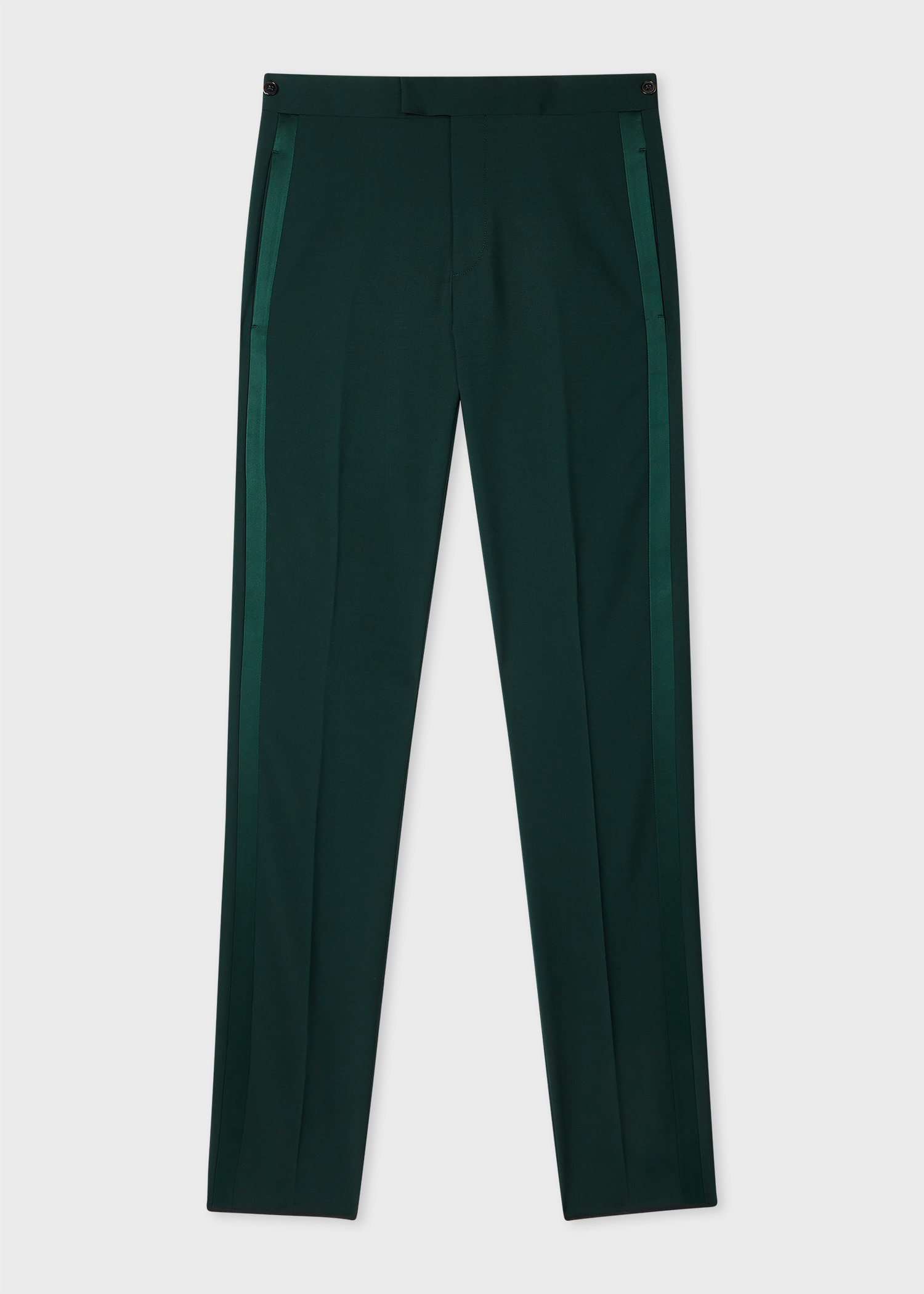 The Soho - Dark Green Wool-Mohair Evening Suit - 5