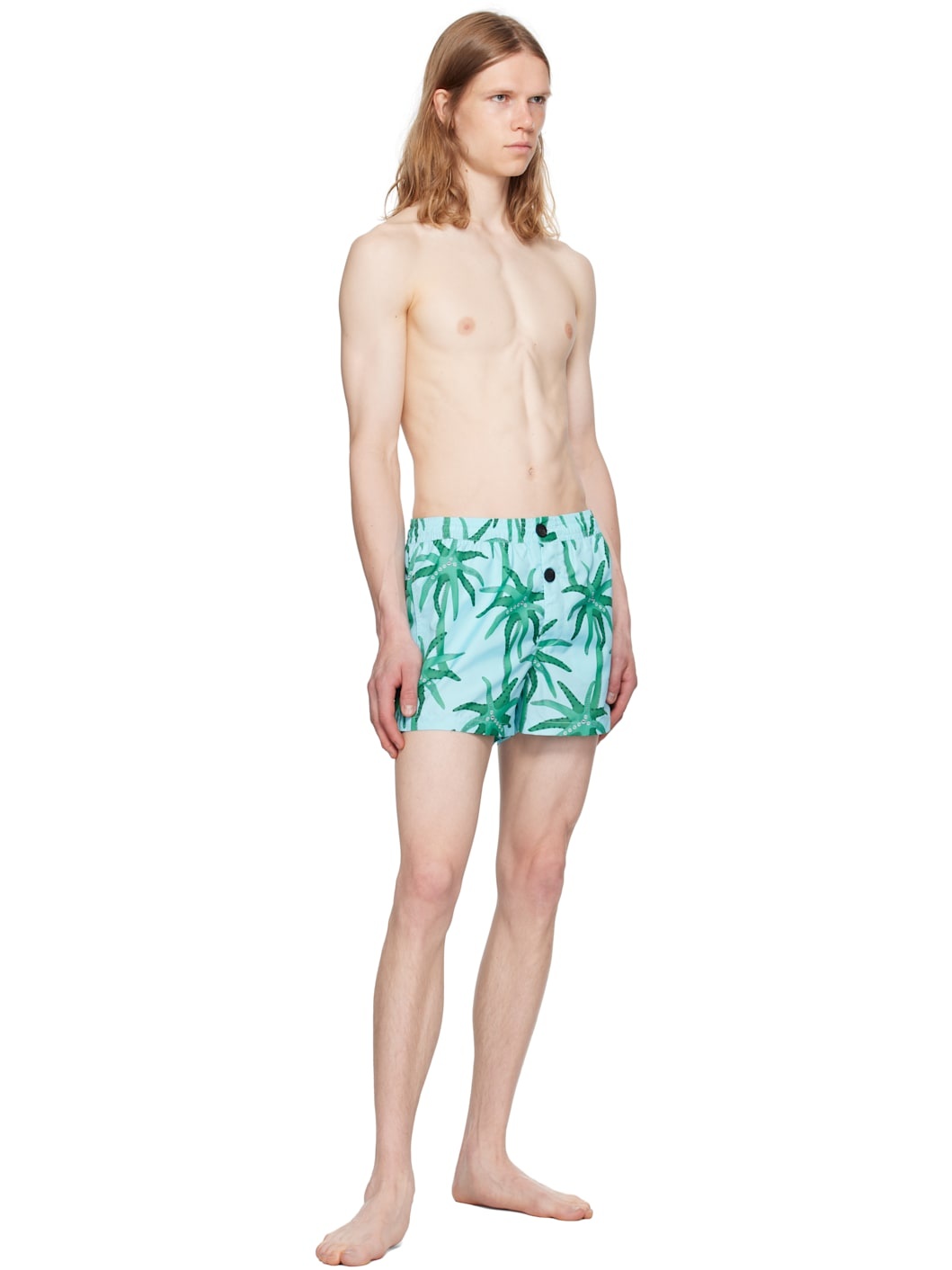 Blue & Green La Croisière 'The Puntini' Swim Shorts - 4