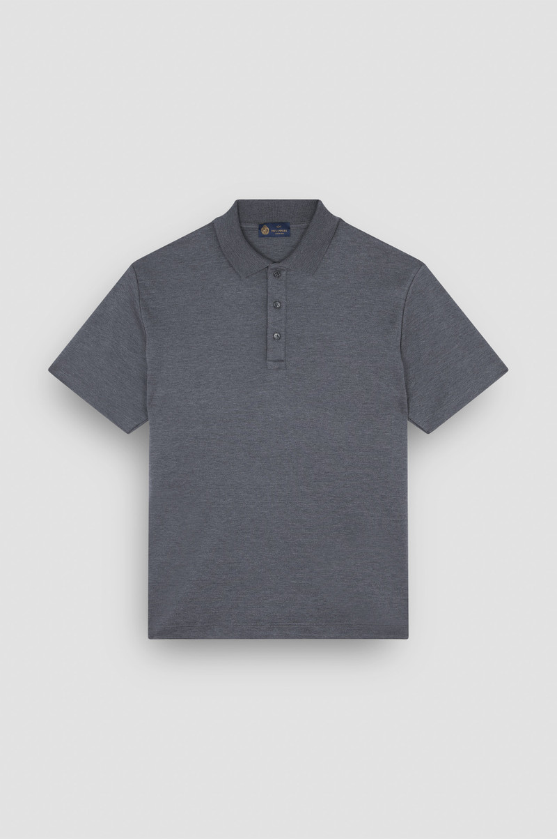 POLO IN COTTON AND SILK 1