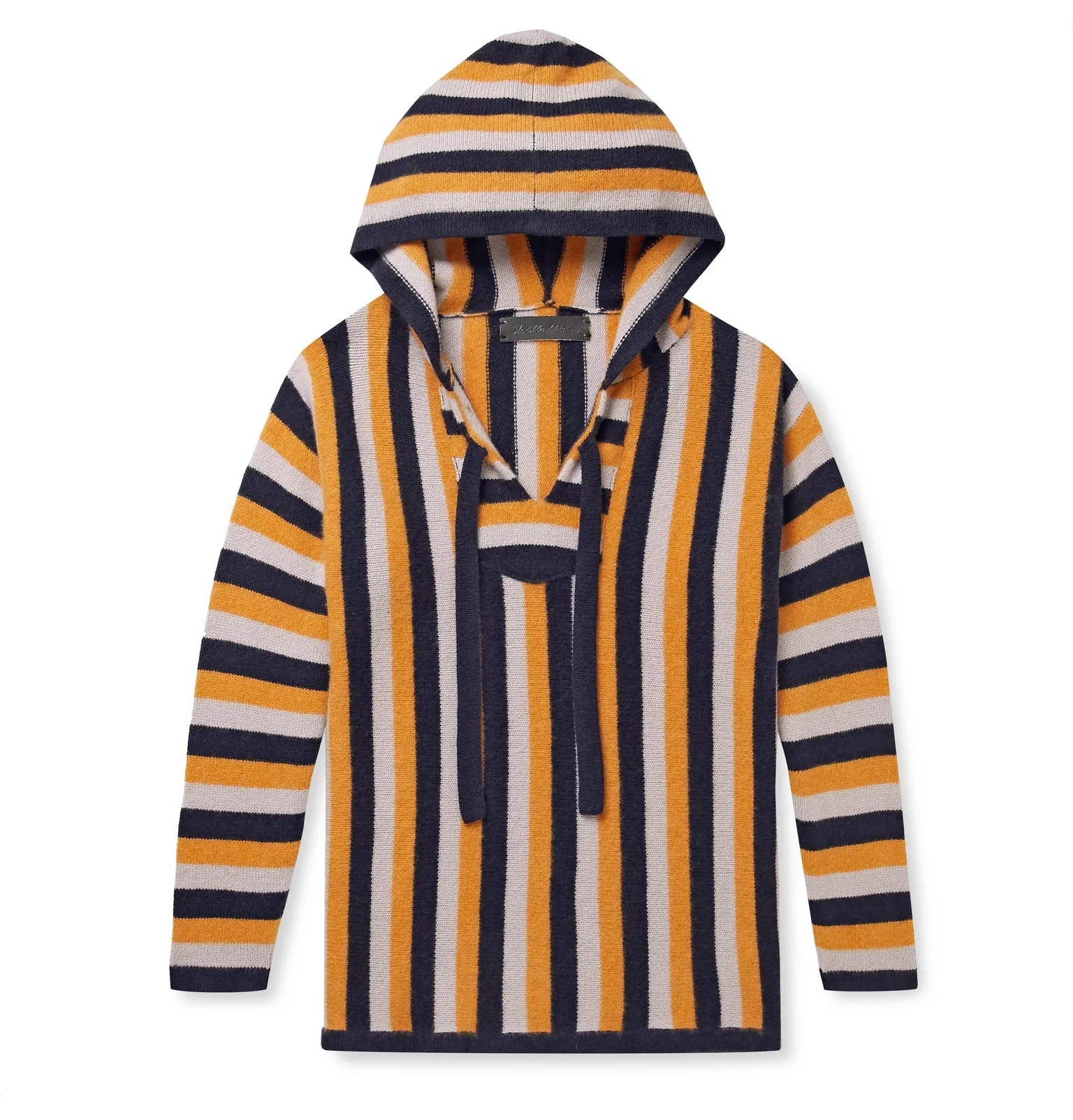 Striped Cashmere Hoodie - 1