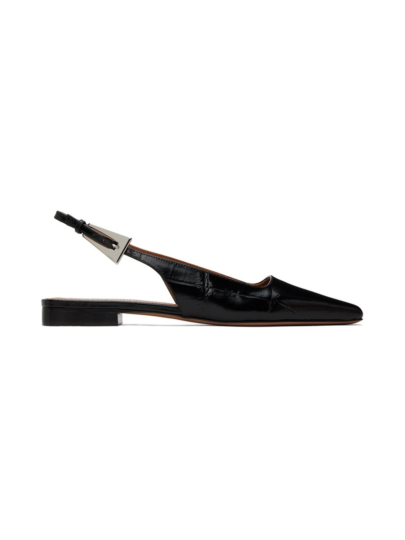 Burgundy Bettina Slingback Ballerina Flats 1