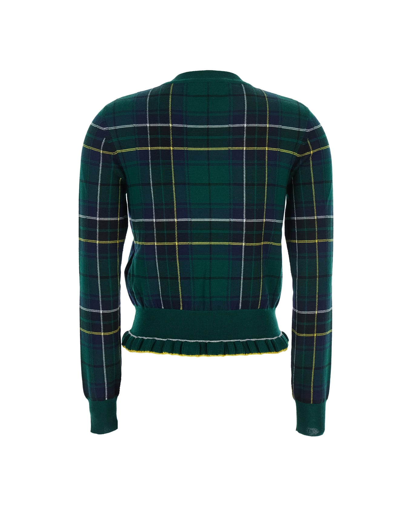 Check Crew Neck Jumper - 2