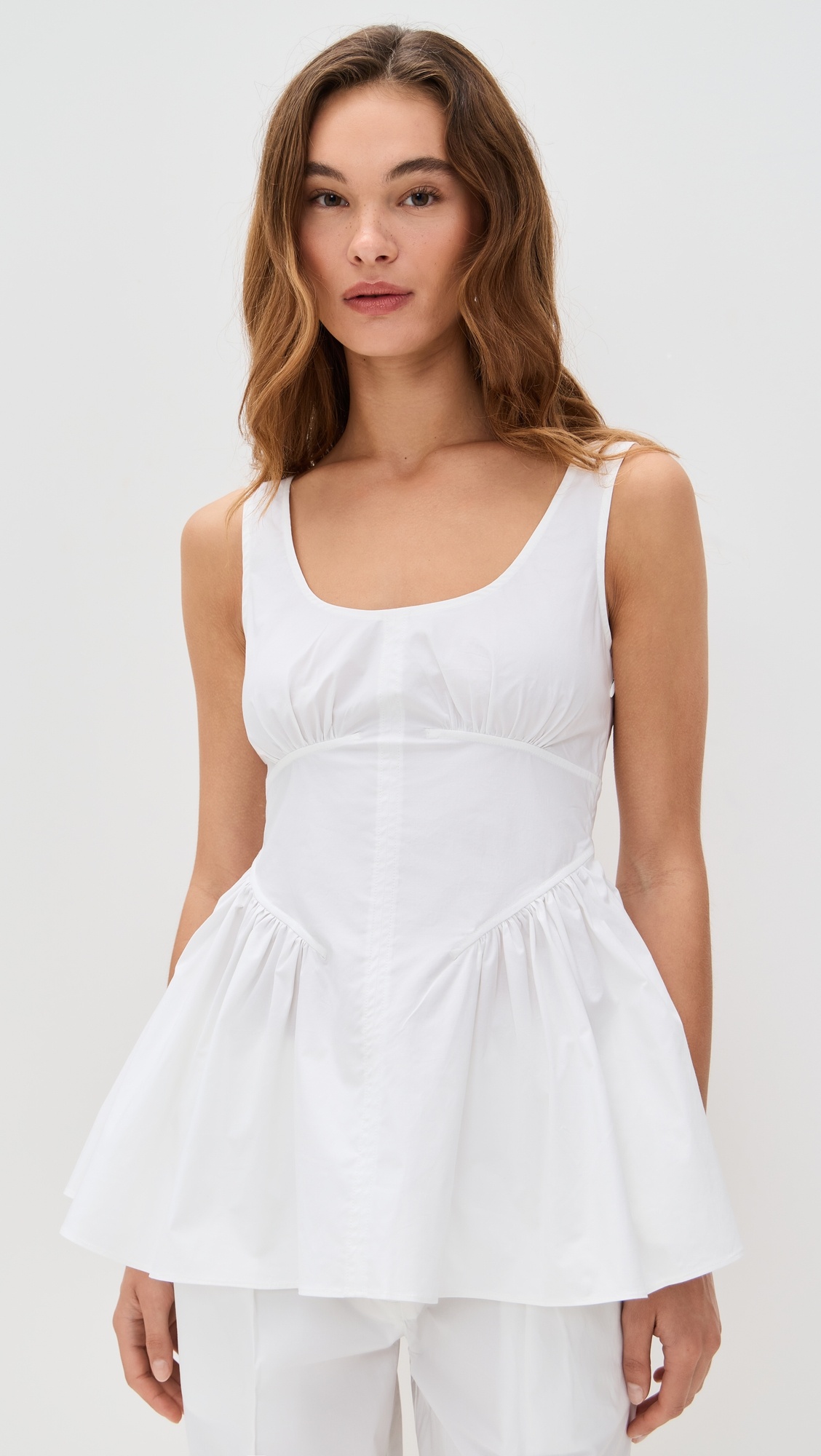 Bader Top in Stretch Poplin - 6