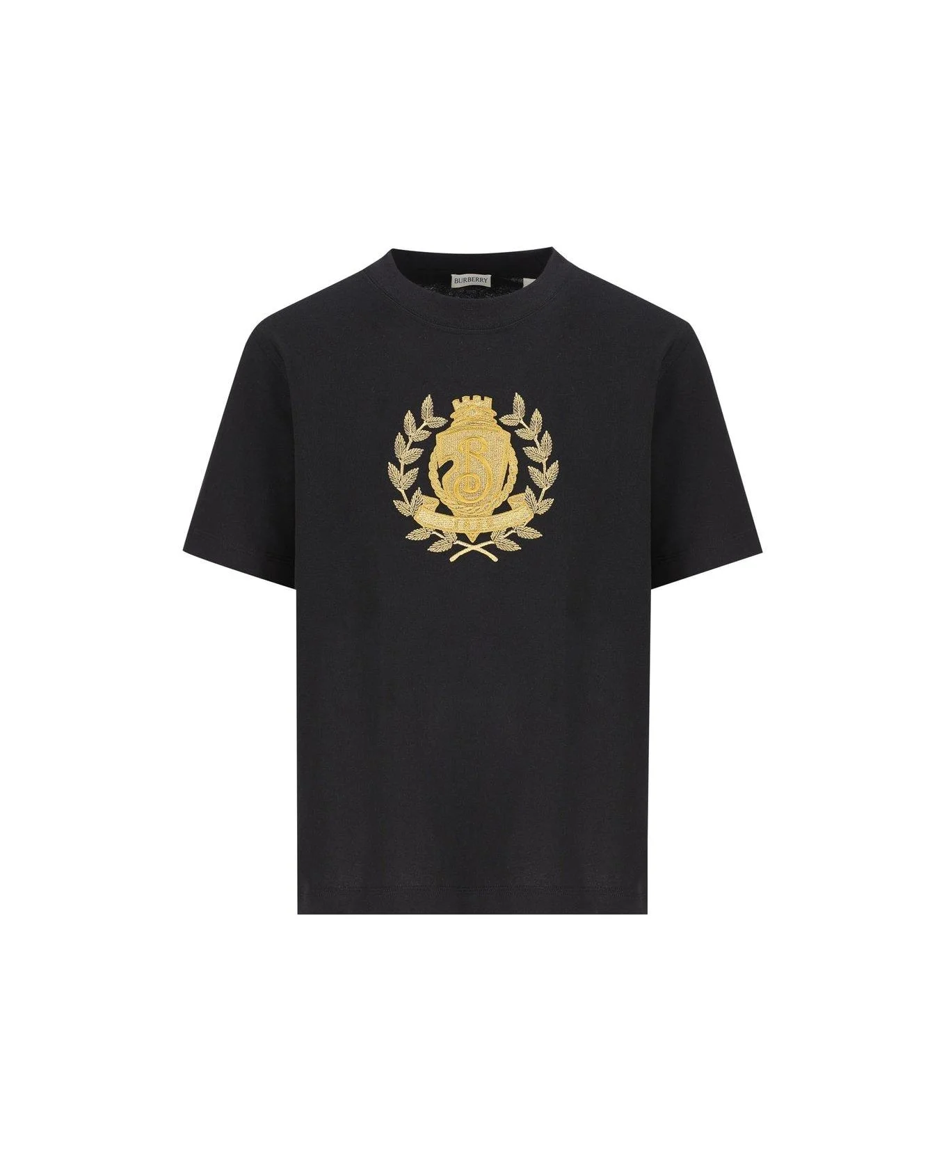 B Crest Embroidered Crewneck T-shirt - 1