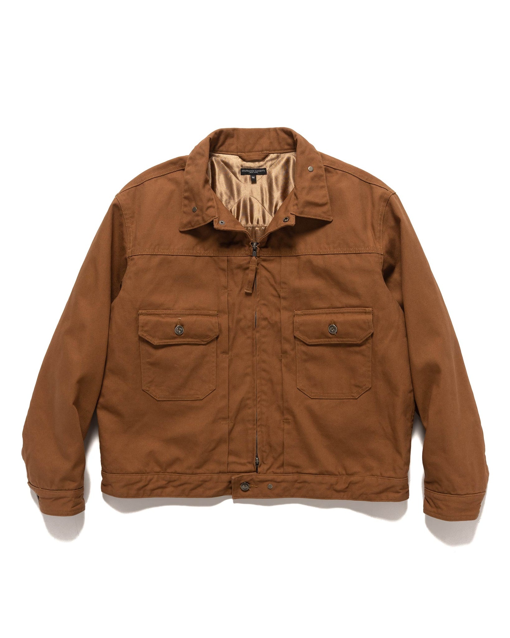 Engineered Garments Trucker Jacket 12oz Duck Canvas Brown