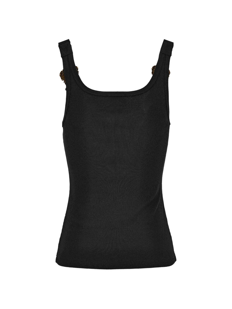 VERSACE JEANS COUTURE Versace Jeans Couture Ribbed-knit Buckle Tank Top outlook