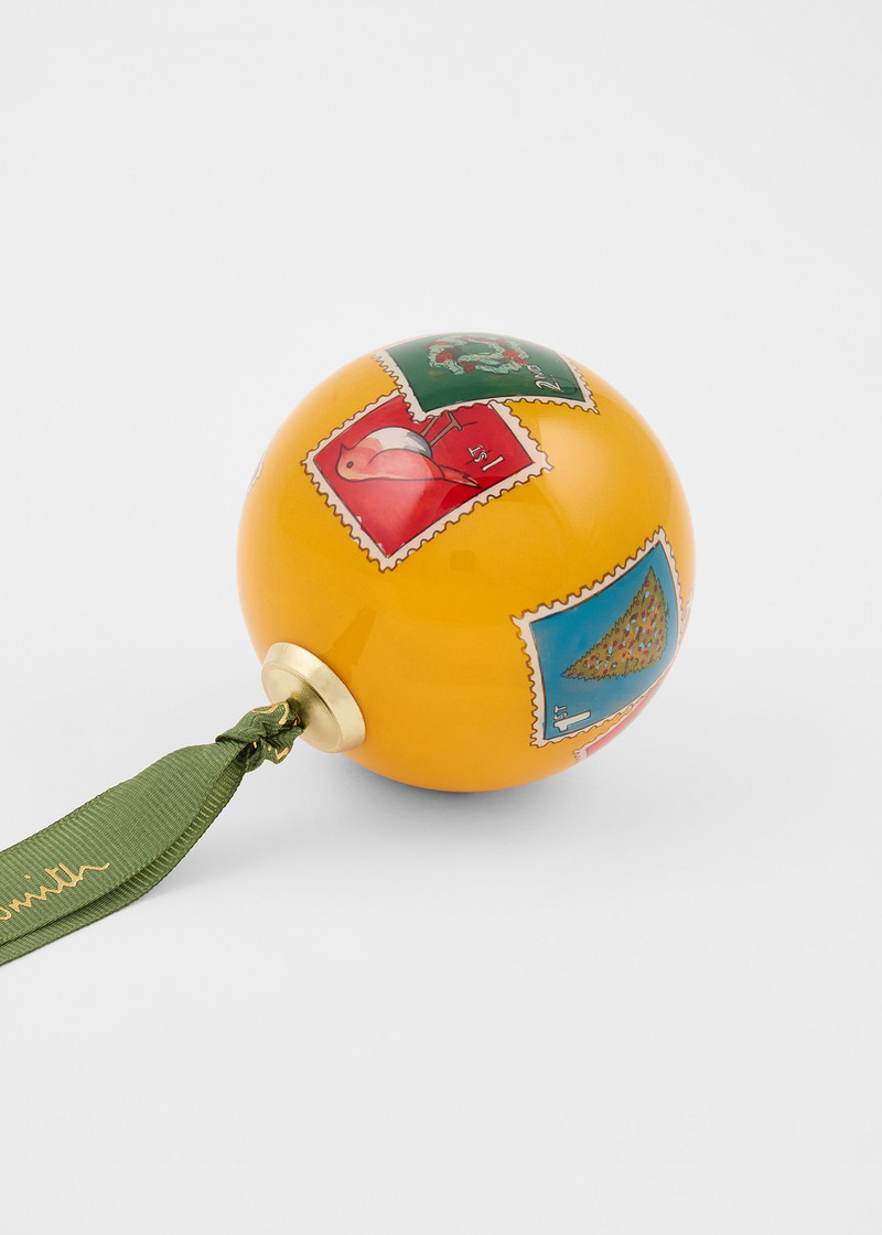 Paul Smith Hand-Painted 'Stamps' Glass Bauble outlook