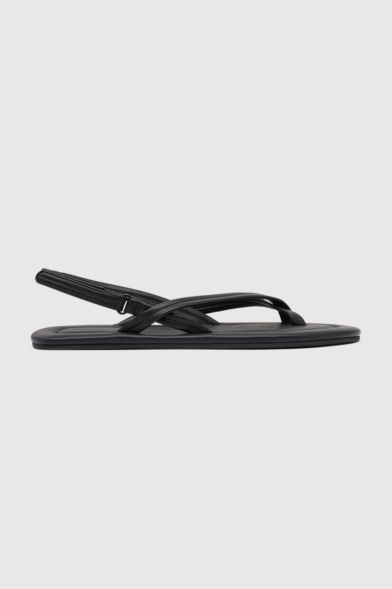 Cross Detail Sandal - Black 1