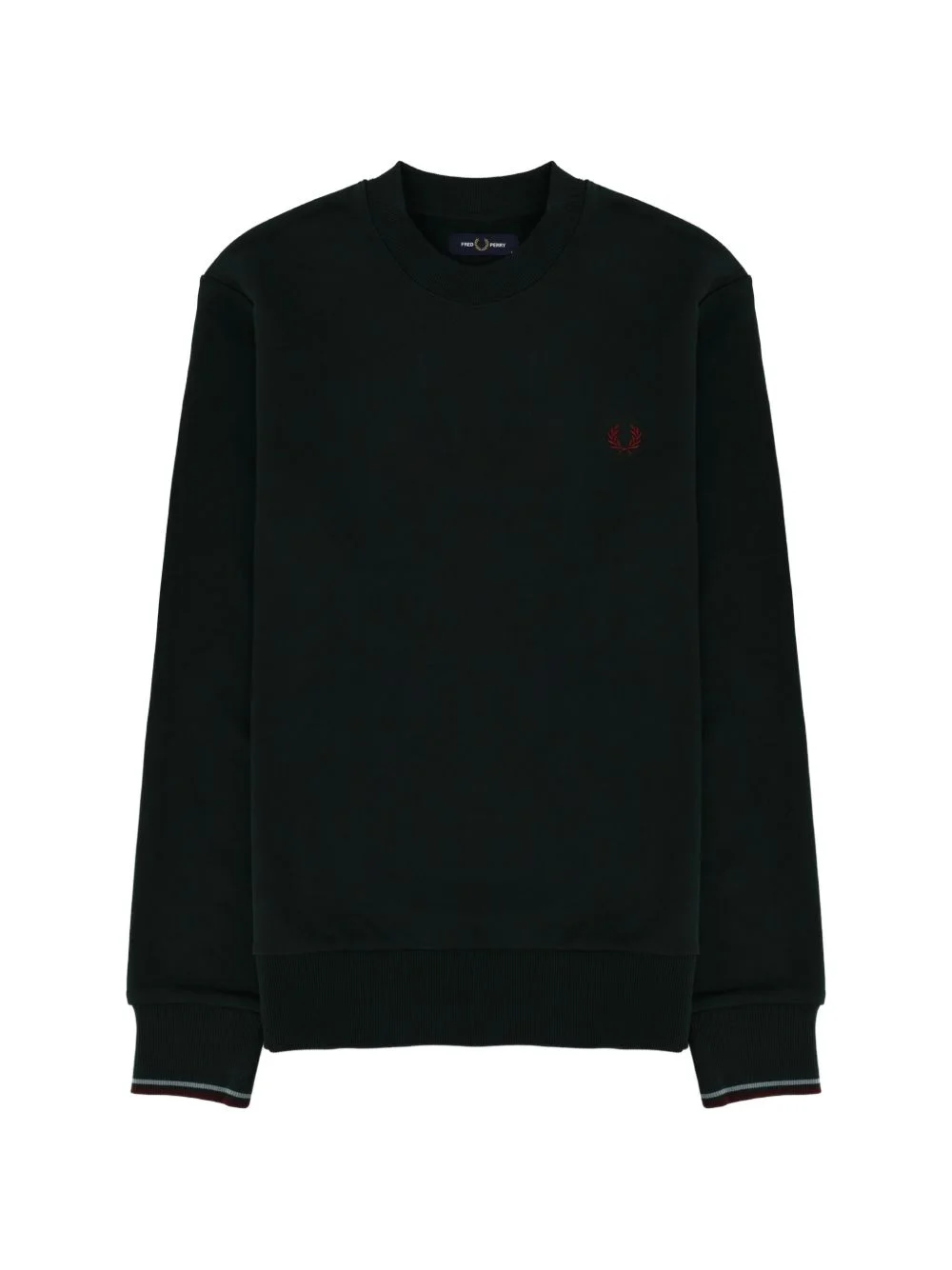 crew-neck logo-embroidered sweatshirt - 1