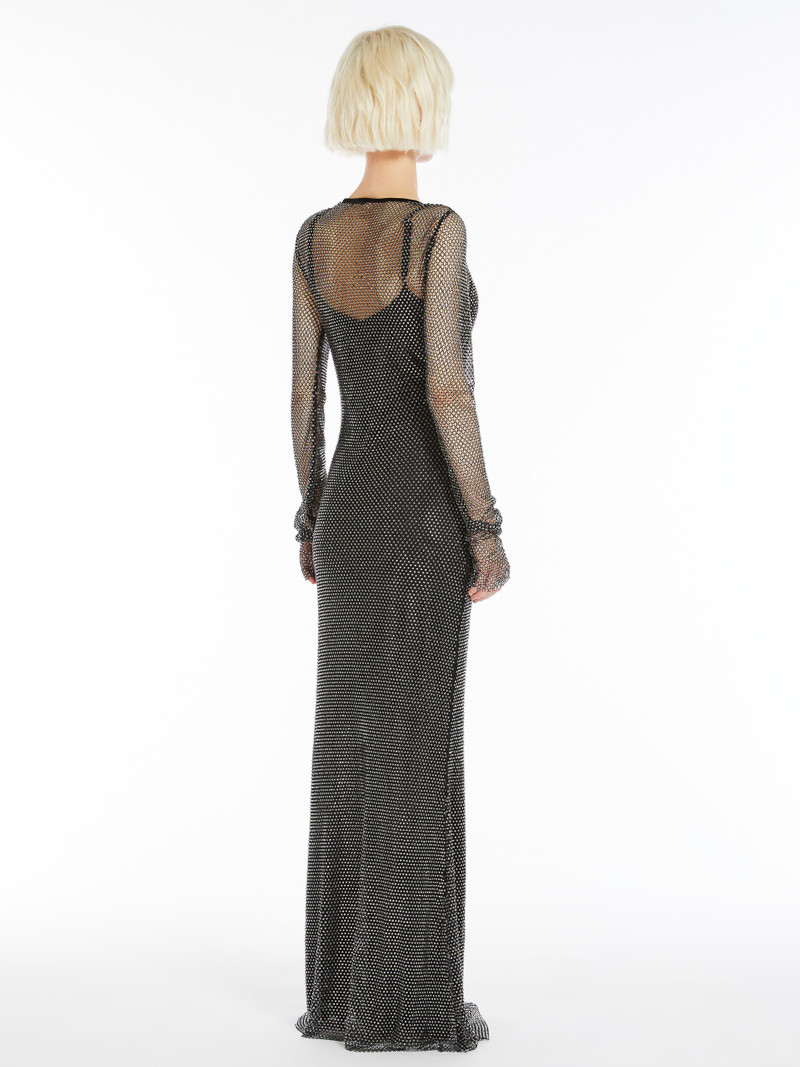 CINESE Rhinestone tulle dress 4