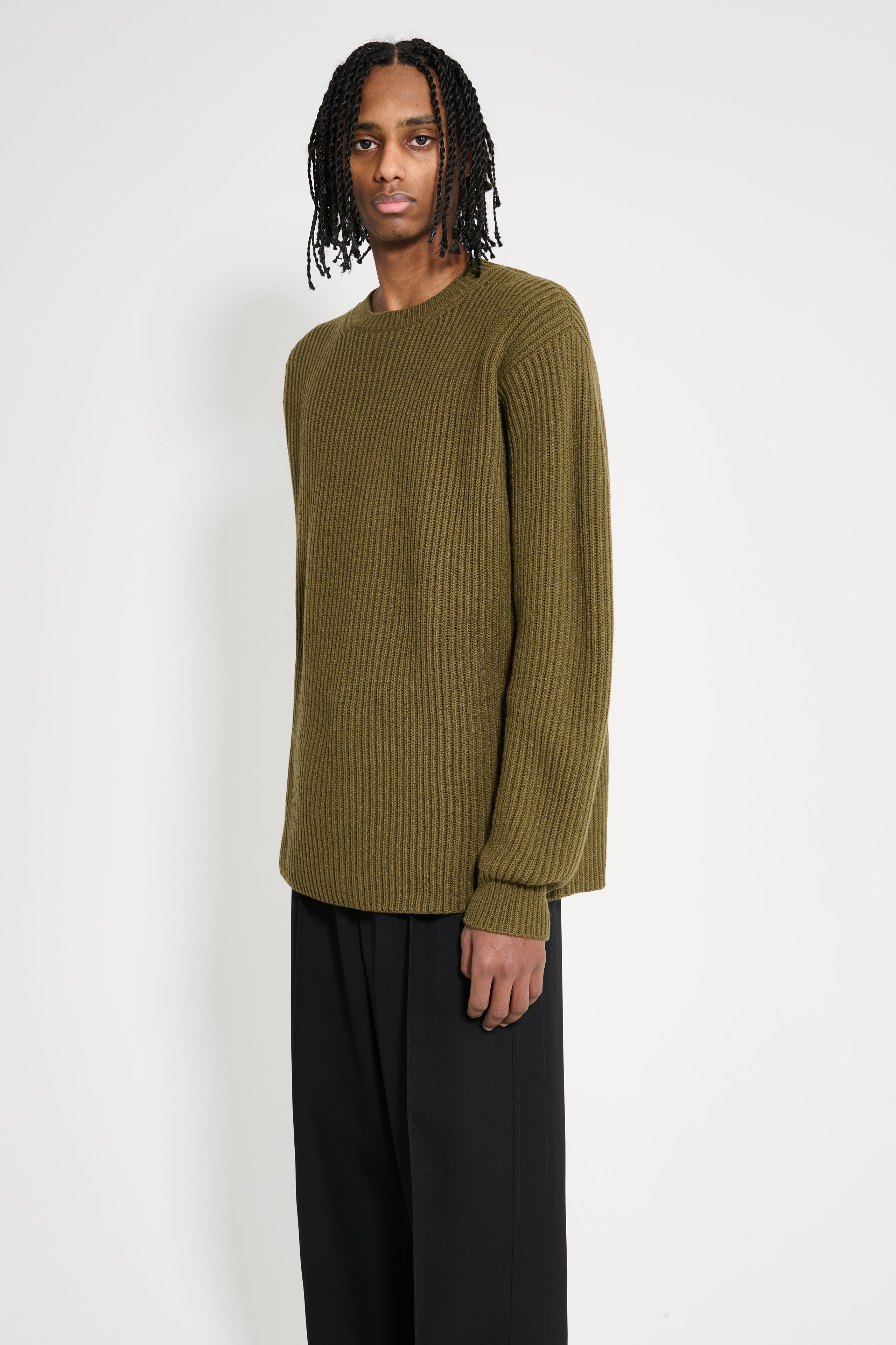 JIL SANDER+ LONG SLEEVE JUMPER THYME GREEN - 2