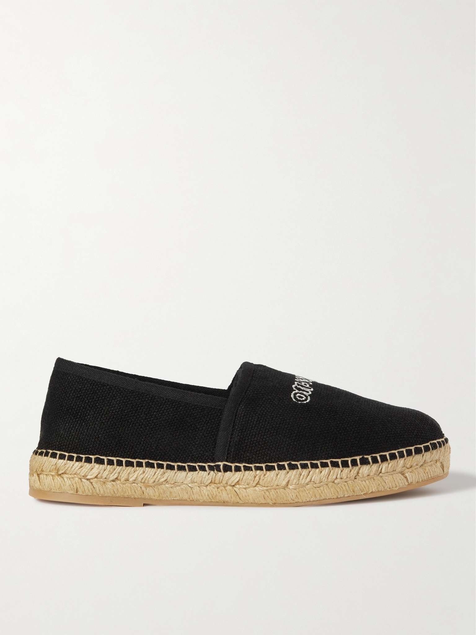 Logo-Embroidered Canvas Espadrilles - 1