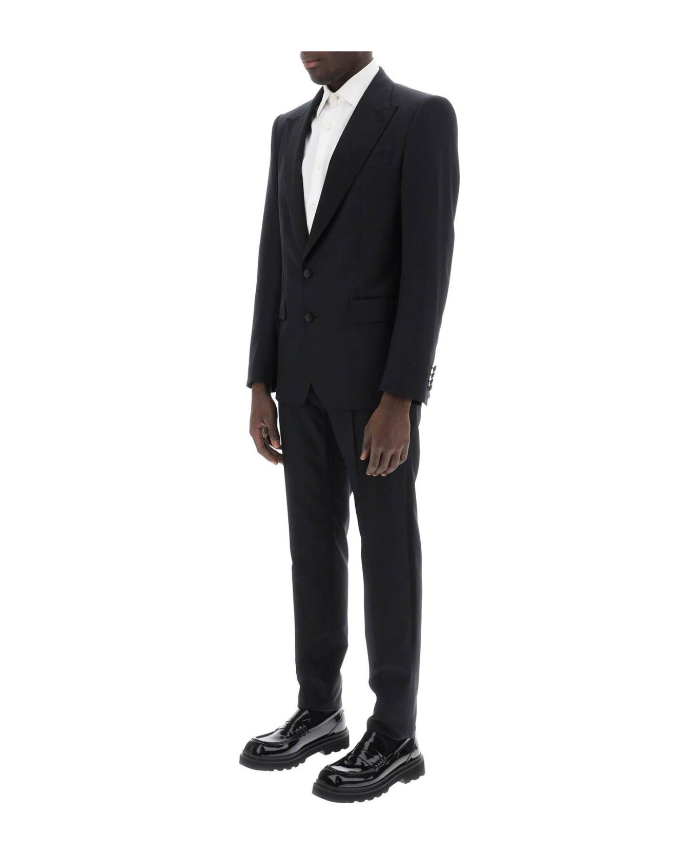 Single-breasted Pressed Crease Tailored Suit - 4