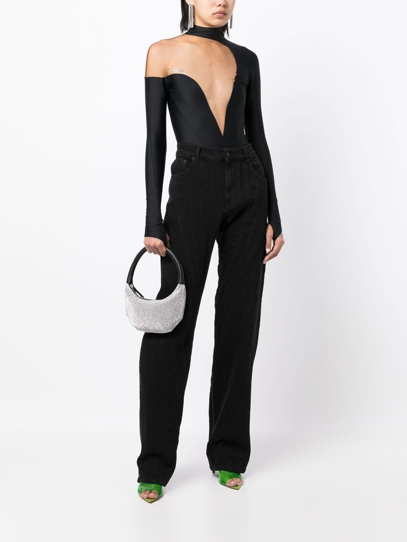 MUGLER spiral-seam baggy-cut jeans outlook