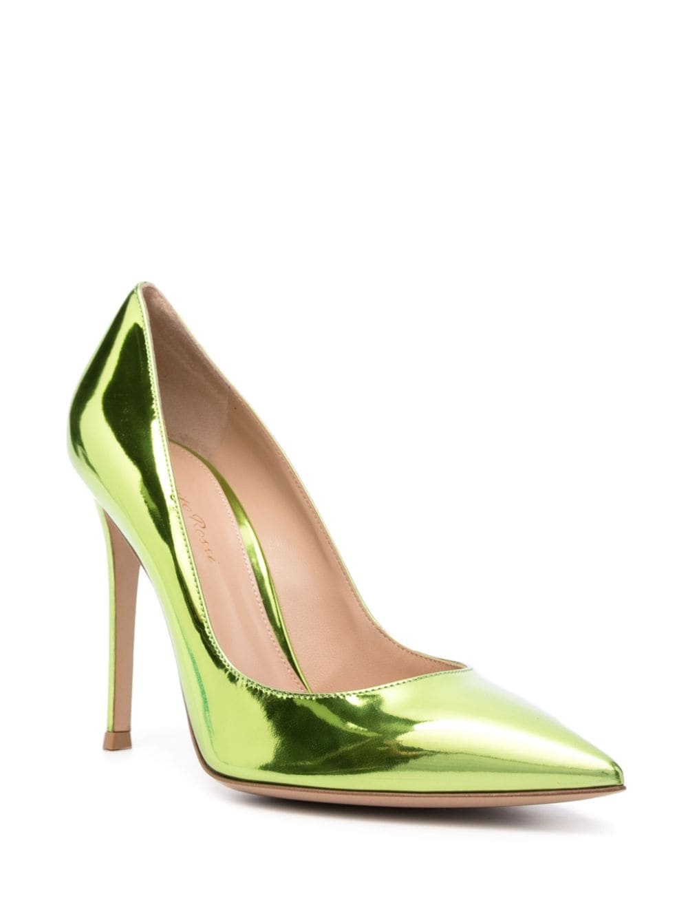 Gianvito 105mm metallic-effect pumps - 2