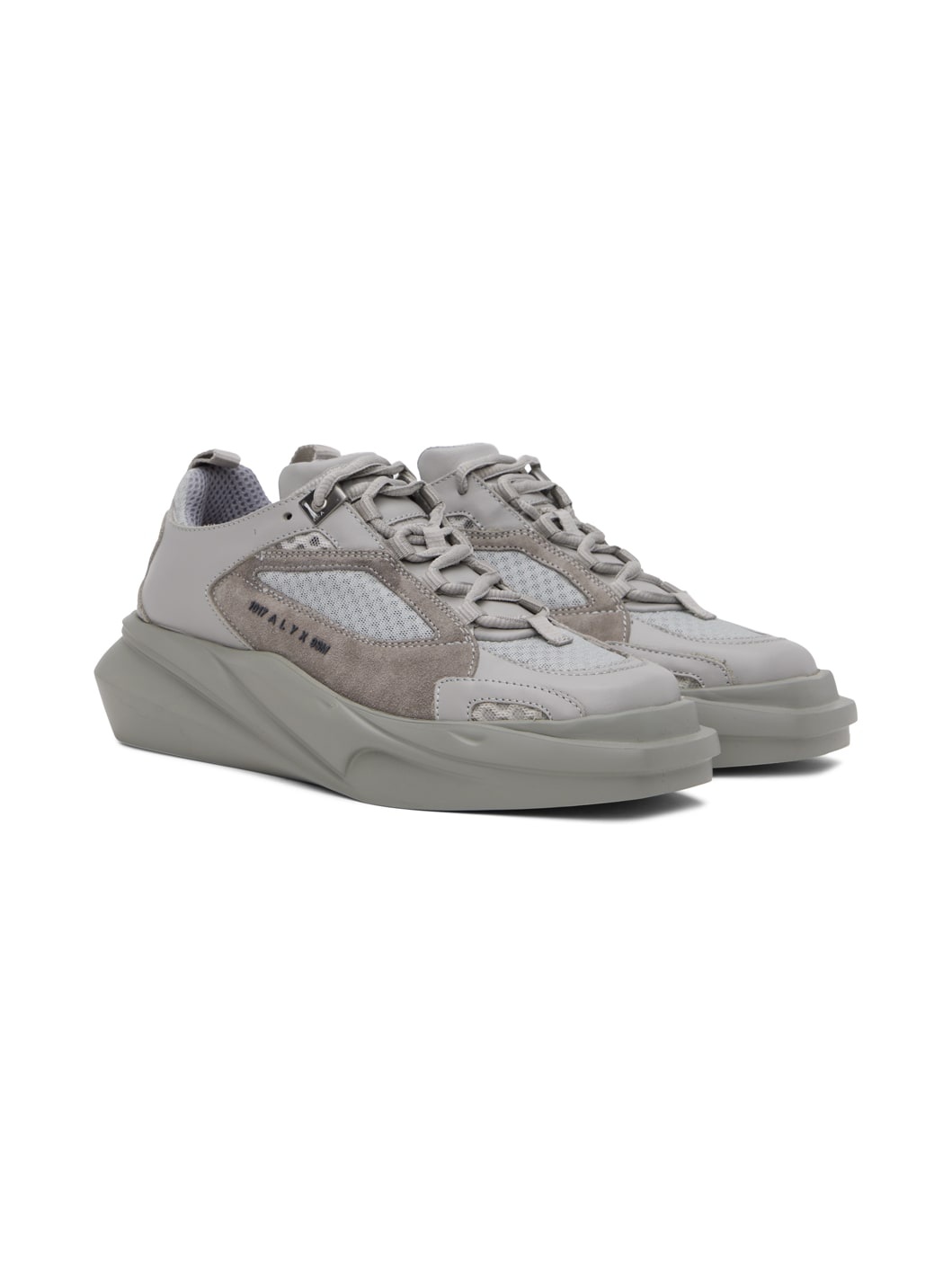 Gray Mono Hiking Sneakers - 4