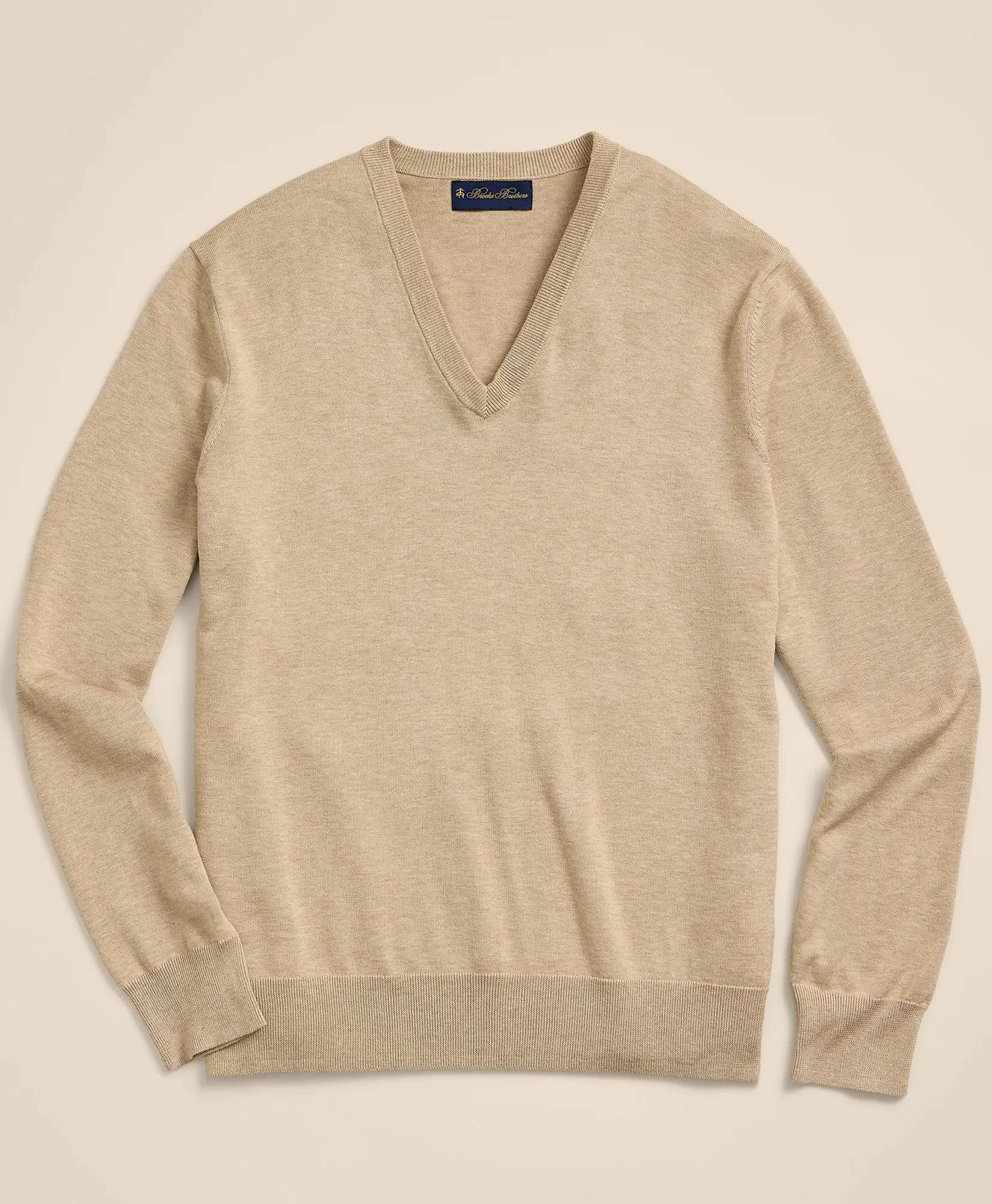 Supima® Cotton V-Neck Sweater - 1