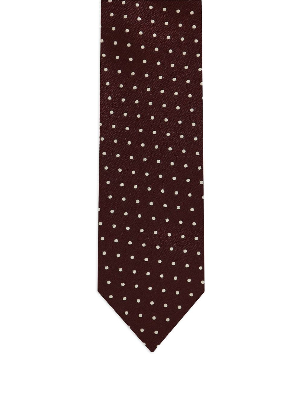 polka-dot silk tie - 2
