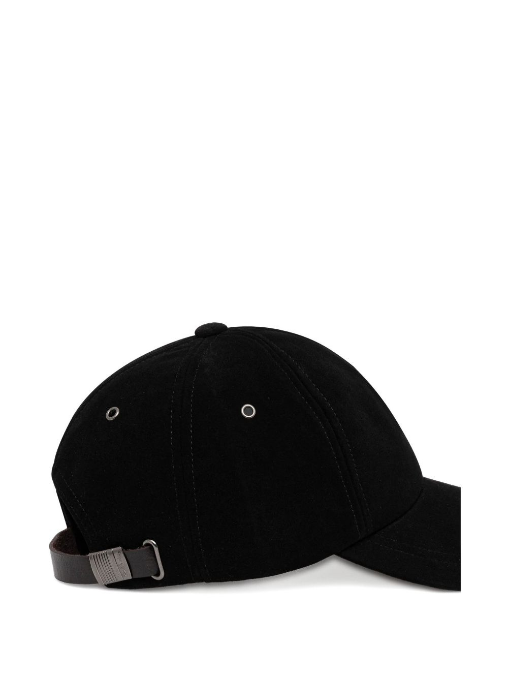 suede embroidered cap hat - 2
