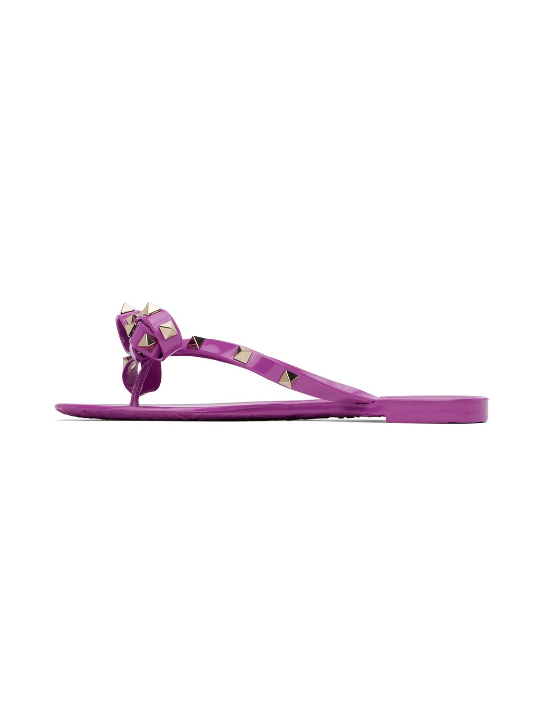Purple Summer Rockstud Sandals - 3