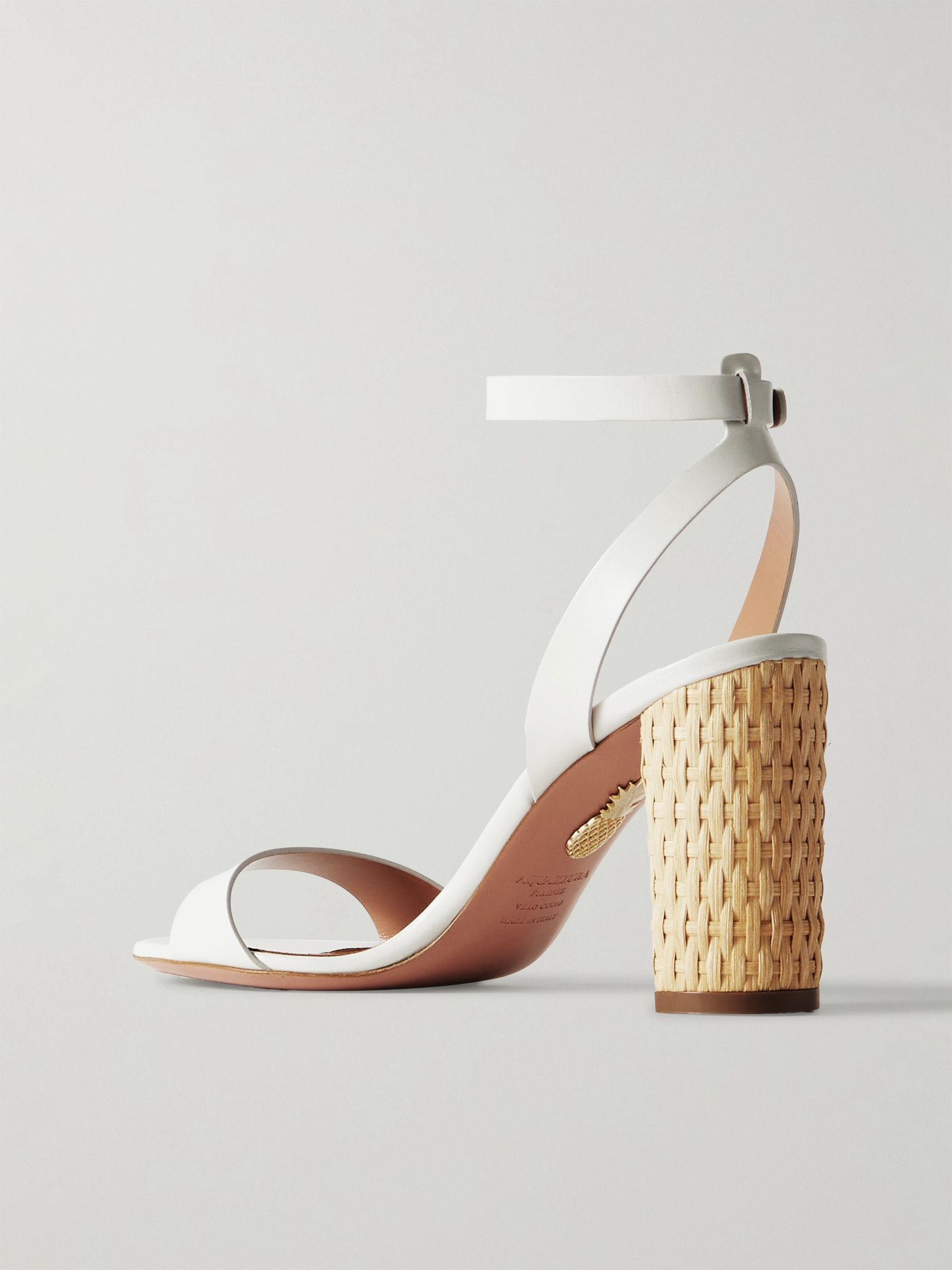 Sunseeker 85 leather sandals White - 3