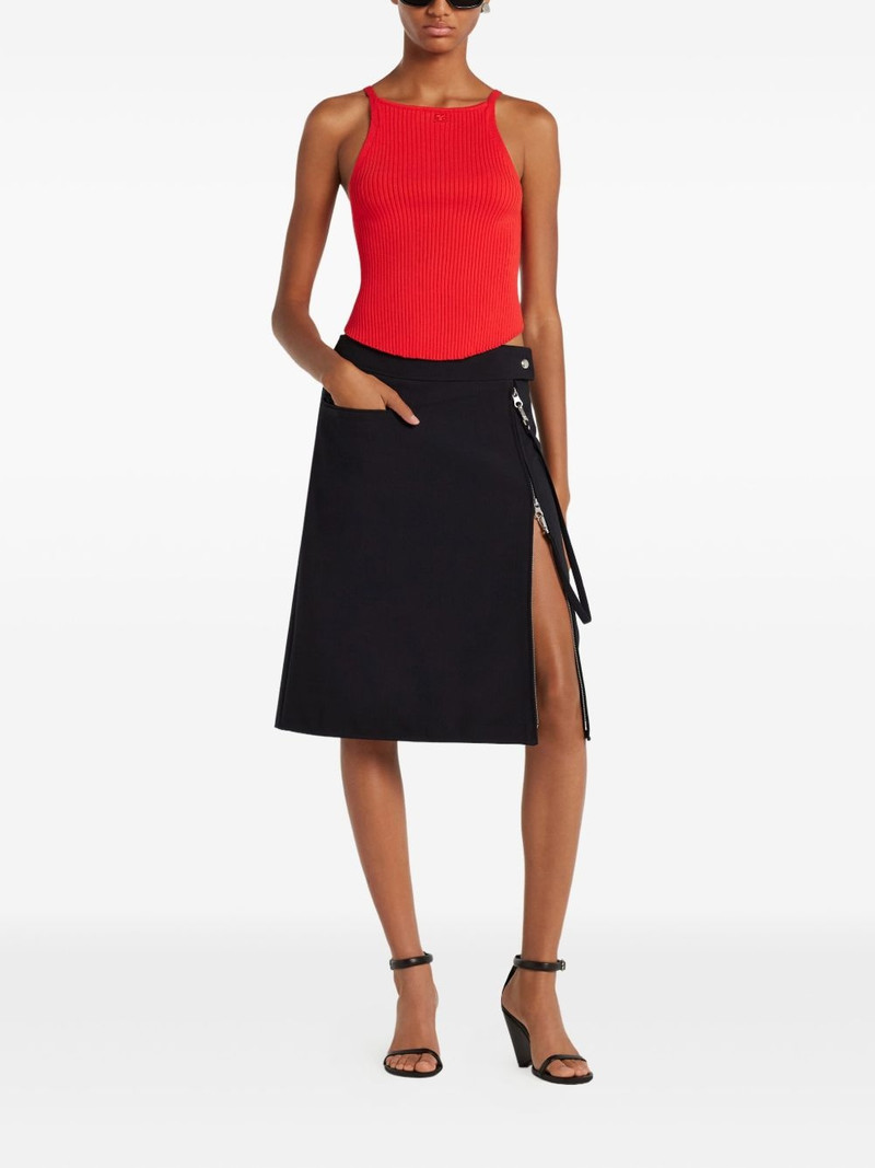 courrèges ribbed halter top outlook