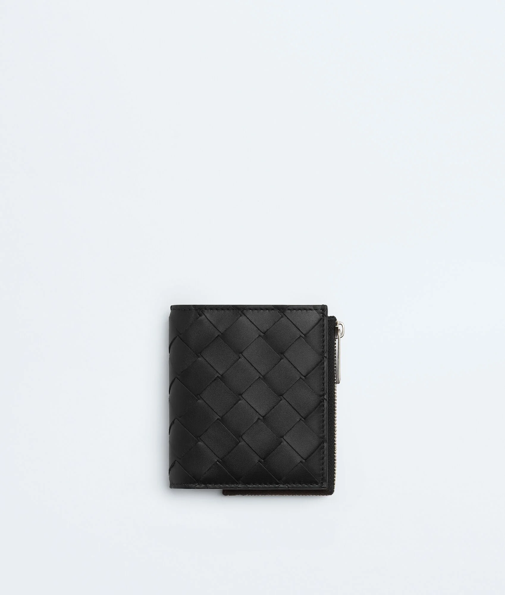 Intrecciato Bi-Fold Wallet With Zip - 1