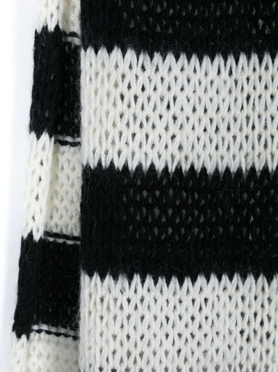 SAINT LAURENT striped wool scarf outlook